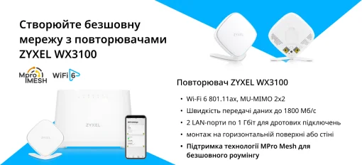 Бездротовий маршрутизатор ZYXEL EX3301-T0